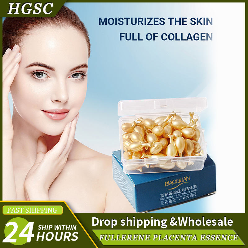 50PCS Face Serum Hyaluronic Ac - Placenta Extract Serum review and price