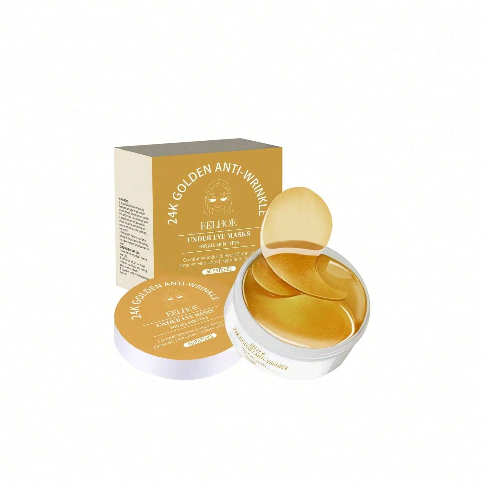 24K Gold Eye Mask, 60 Count Lu - Luxury Skincare Moisturizer review and price